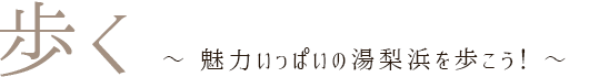 歩く　魅力いっぱいの湯梨浜を歩こう